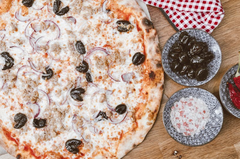 BBQ chicken pizza at Seasons pizza