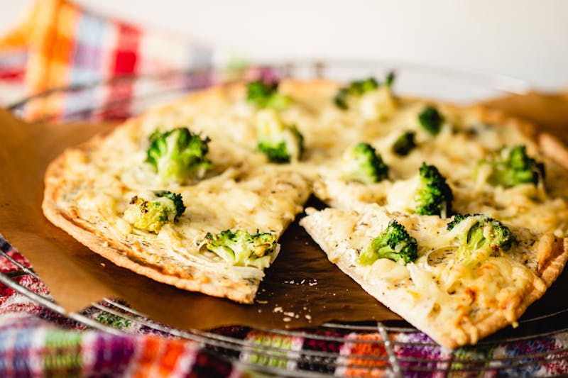 Artisan season pizza spread with seasonal toppings