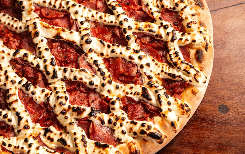 Fresh seasonal ingredients prepared for seasons pizza